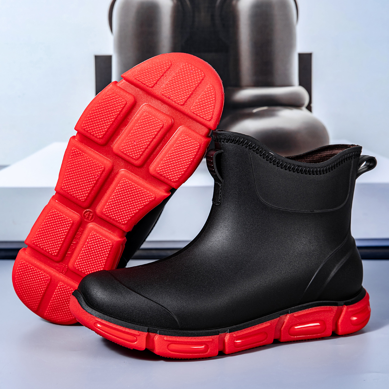 Fishing Boots - Fashion Men's Short Rain Boots Urban