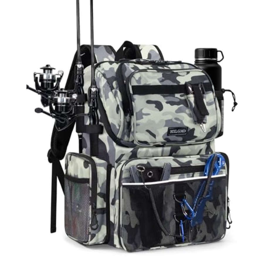 Fishing Backpack - Fishing Backpack with Rod Holders 43L