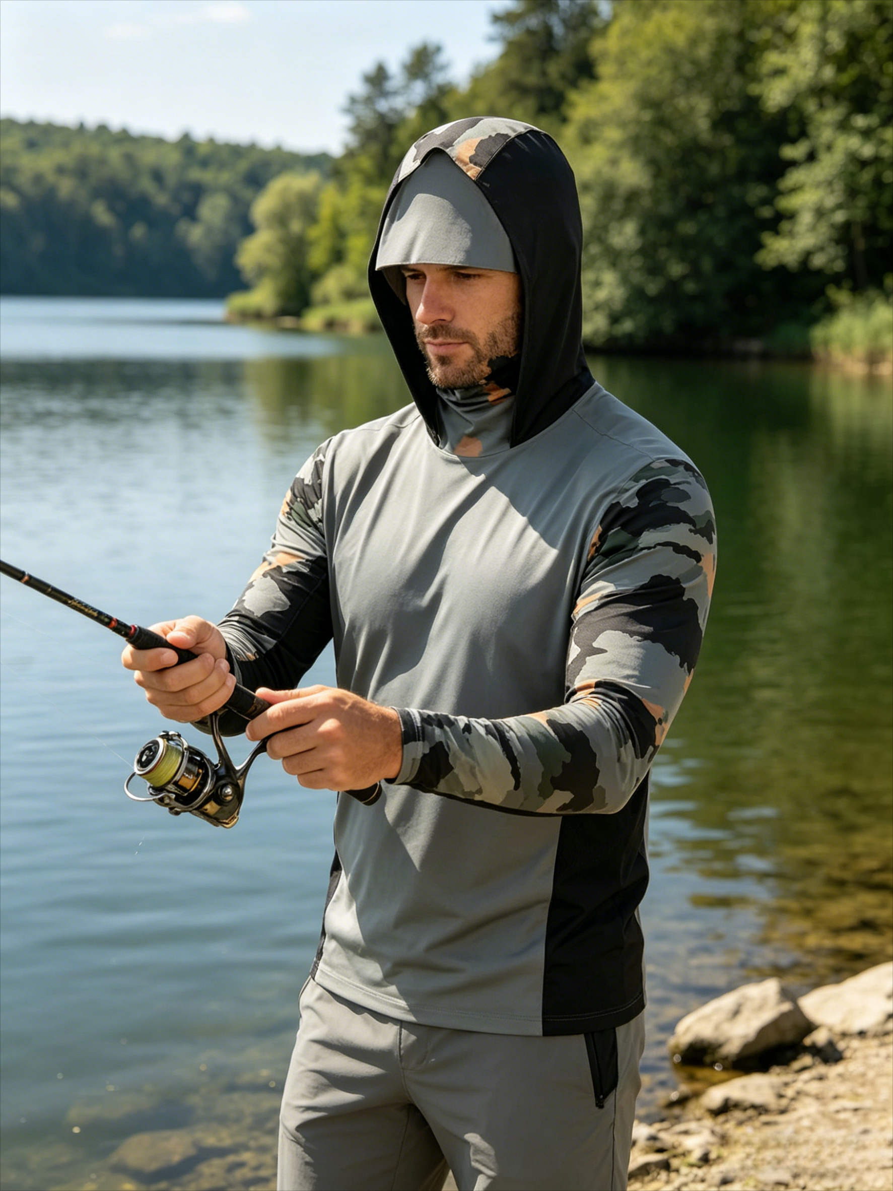 2026Fishing Shirts Long Sleeve – Fishing Mask Sun Protection recenzja i cena