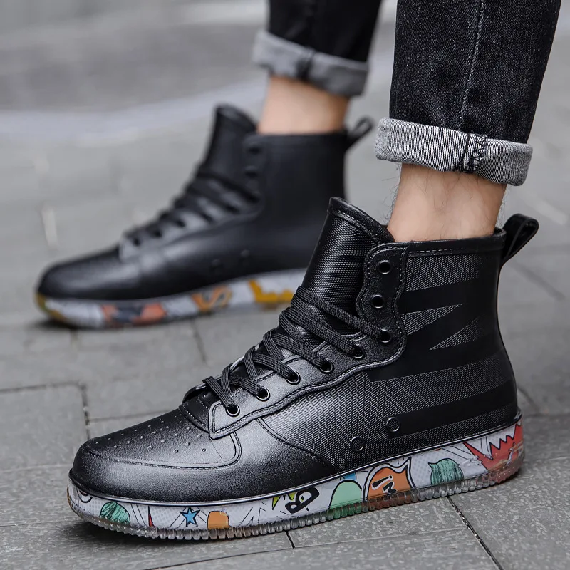 Men Rain Boots Fashion Trendy  – Fishing Boots recenzja i cena