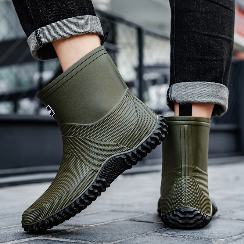 New Men's Mid-Calf Thick Botto – Fishing Boots recenzja i cena
