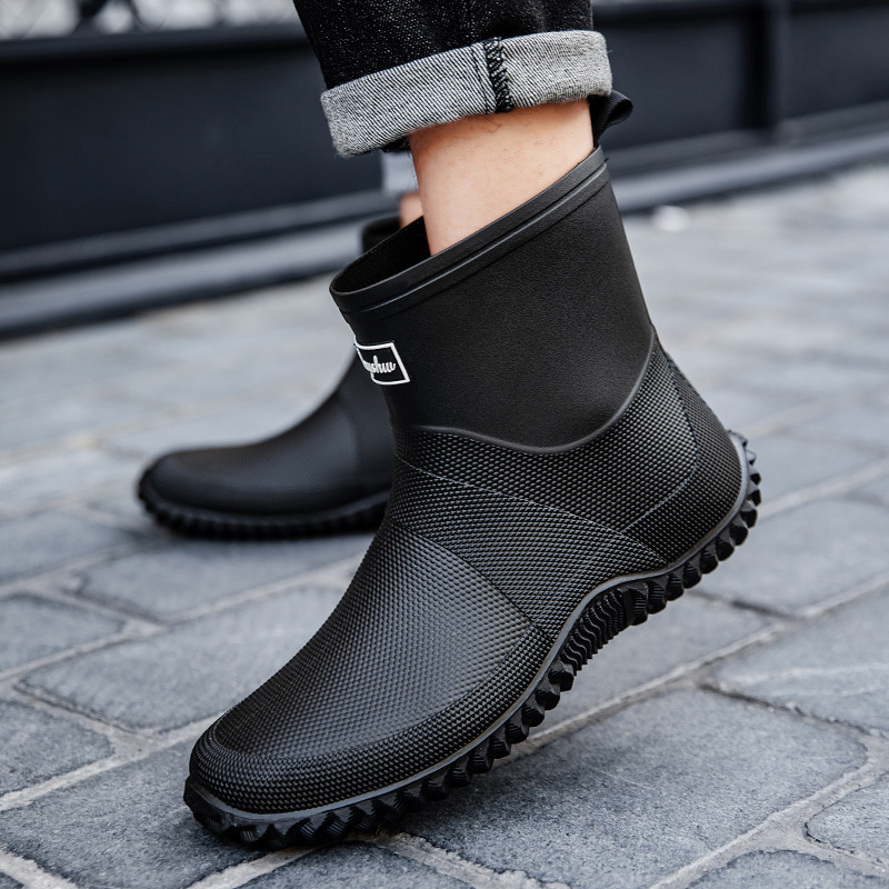 New Men's Mid-Calf Thick Botto – Fishing Boots recenzja i cena