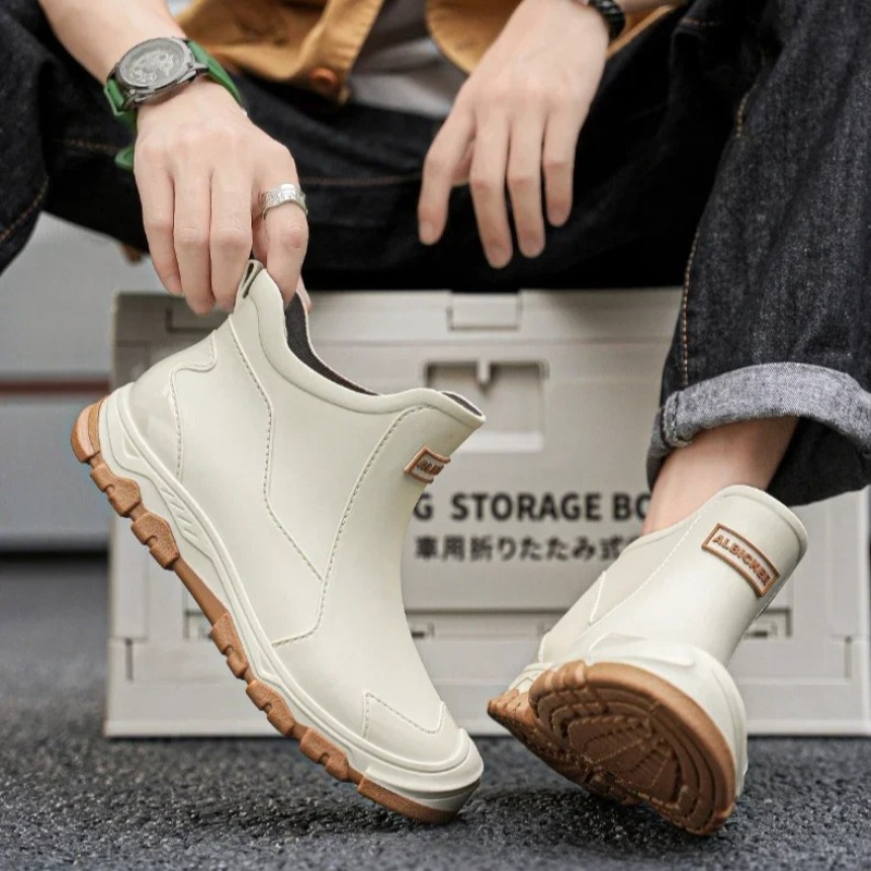 Waterproof Men's Rain Shoes Fa – Fishing Boots recenzja i cena