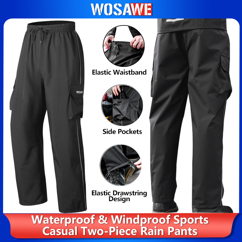 WOSAWE Motorcycle Rain Pants R – Fishing Rain Suit recenzja i cena