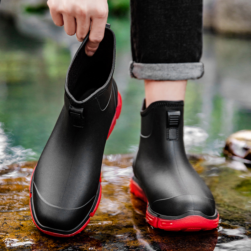 Fashion Men's Short Rain Boots – Fishing Boots recenzja i cena