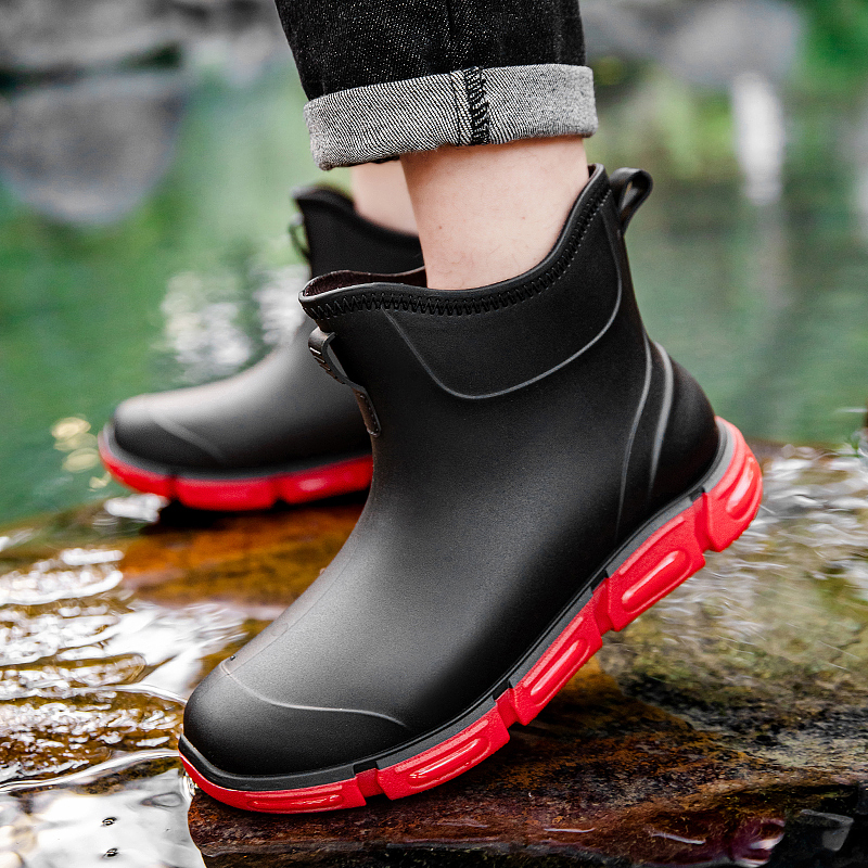 Fashion Men's Short Rain Boots – Fishing Boots recenzja i cena