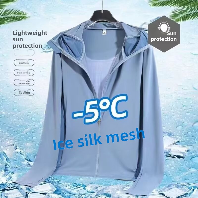 Ice Silk Men's Summer Thin Air – Fishing Shirt Uv Protection recenzja i cena