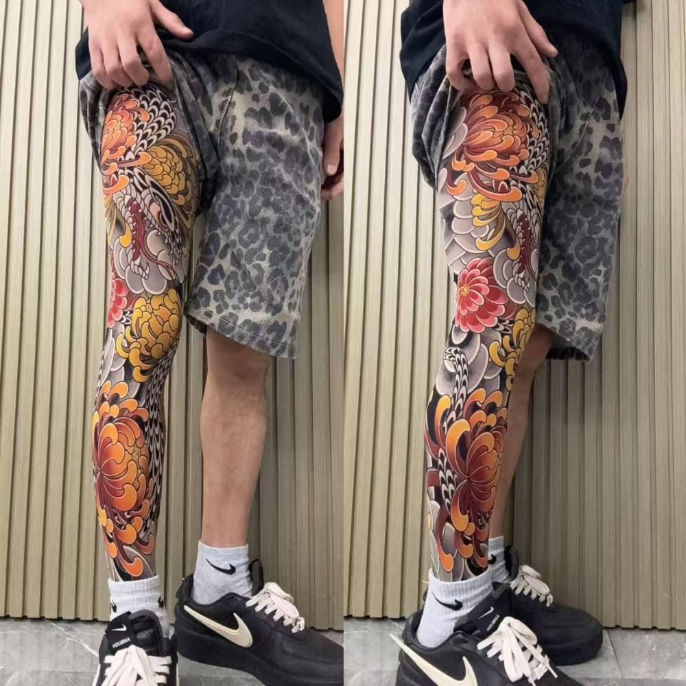 Full Leg Fake Tattoo Socks Pri – Fishing Socks recenzja i cena