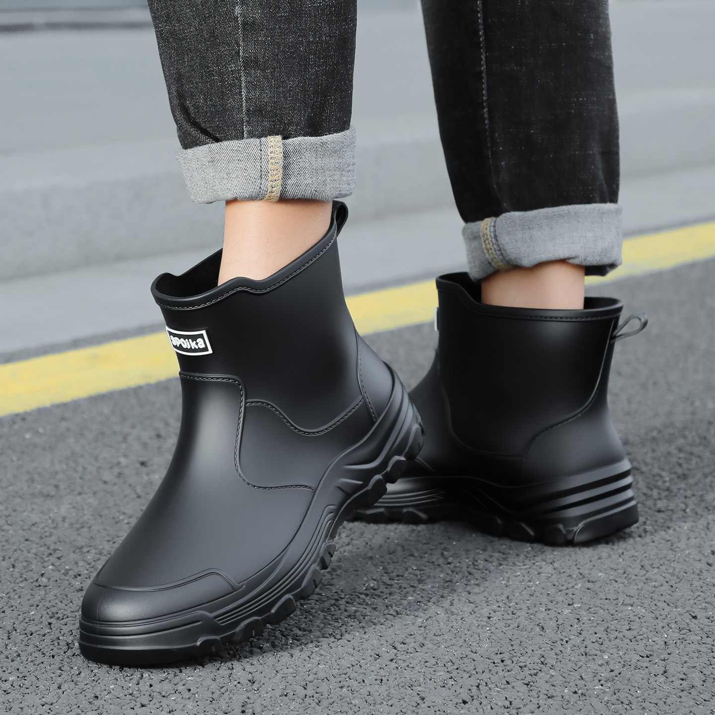 Fashionable new style men's mi – Fishing Boots recenzja i cena