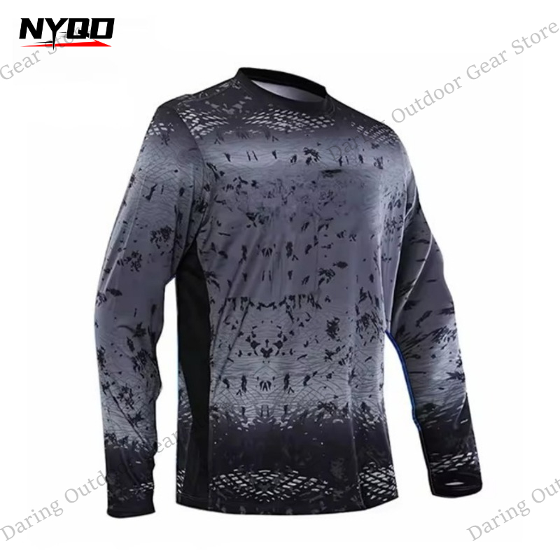 Men's Long Sleeve UPF 50+ Fish – Fishing Shirt Uv Protection recenzja i cena