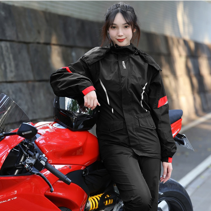 WOSAWE Motorcycle Raincoat Wat – Fishing Rain Suit recenzja i cena