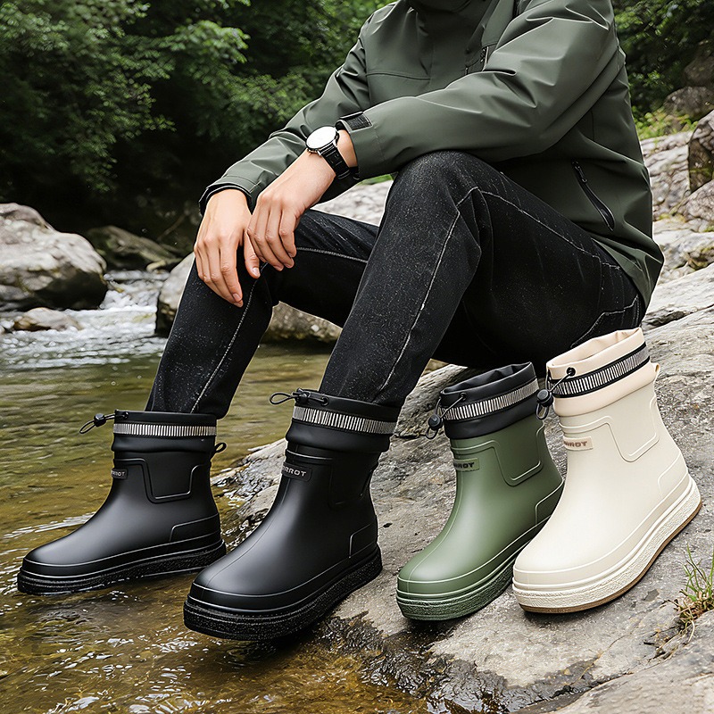 Men Rain Shoes Outdoor Waterpr – Fishing Boots recenzja i cena