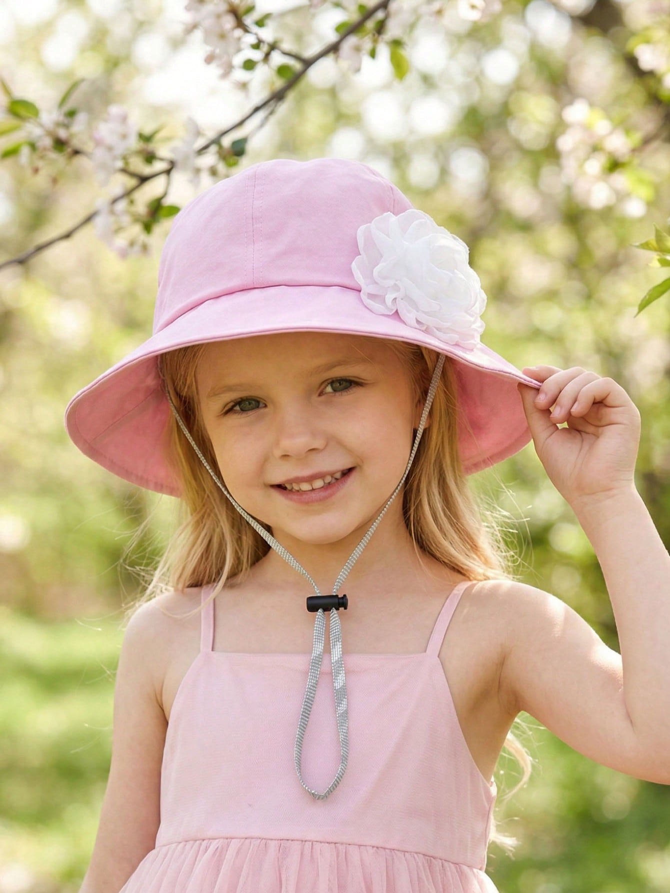 1Pc 3-8Y Girls White Big Flowe – Fishing Hat recenzja i cena