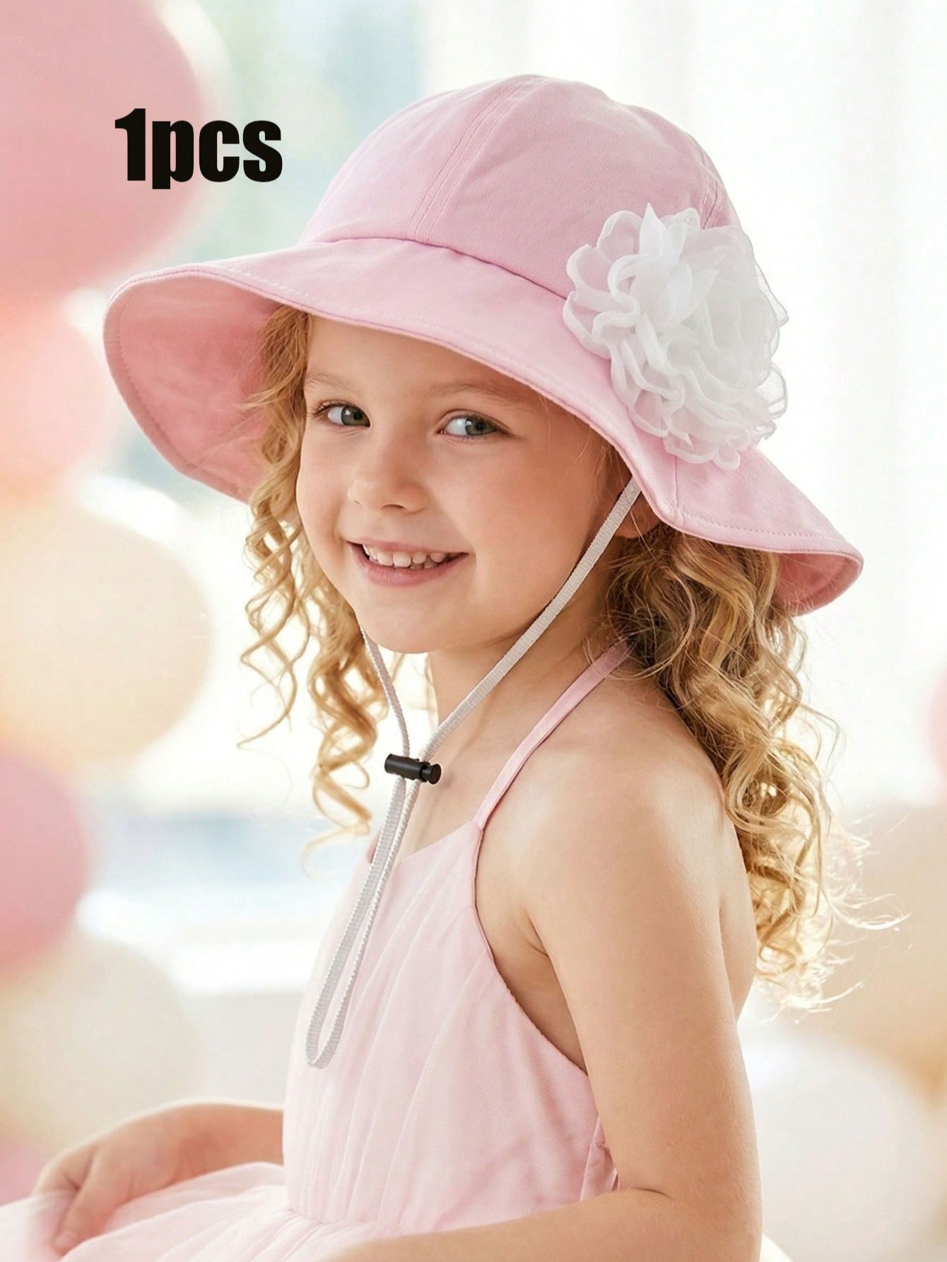 1Pc 3-8Y Girls White Big Flowe – Fishing Hat recenzja i cena