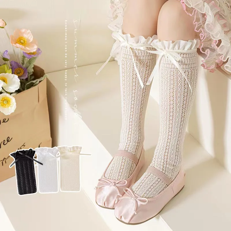 Girls Long Tube Lace Stockings – Fishing Socks recenzja i cena