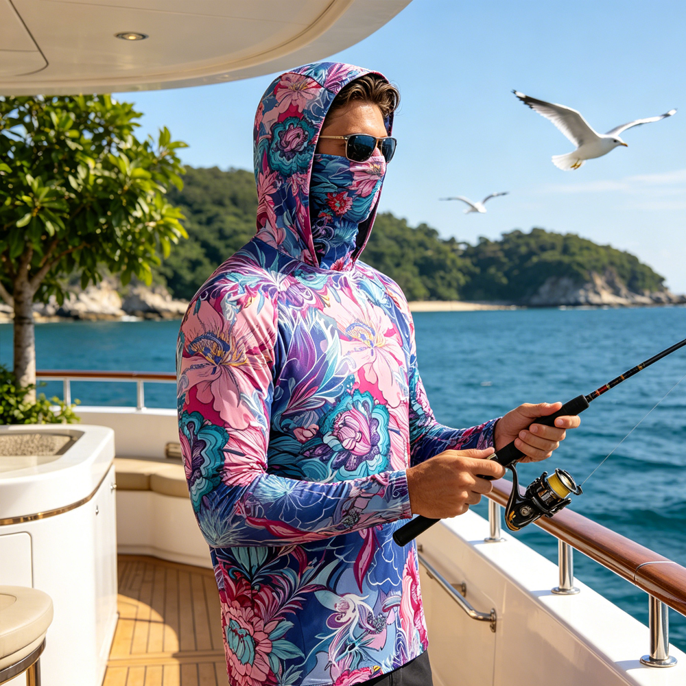 High Quality Men Hooded Fishin – Fishing Mask Sun Protection recenzja i cena