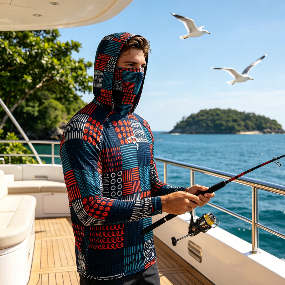 High Quality Men Hooded Fishin – Fishing Mask Sun Protection recenzja i cena