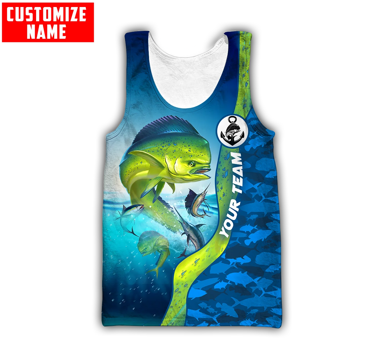 Custom name Mahi mahi fishing  – Fishing Vest recenzja i cena