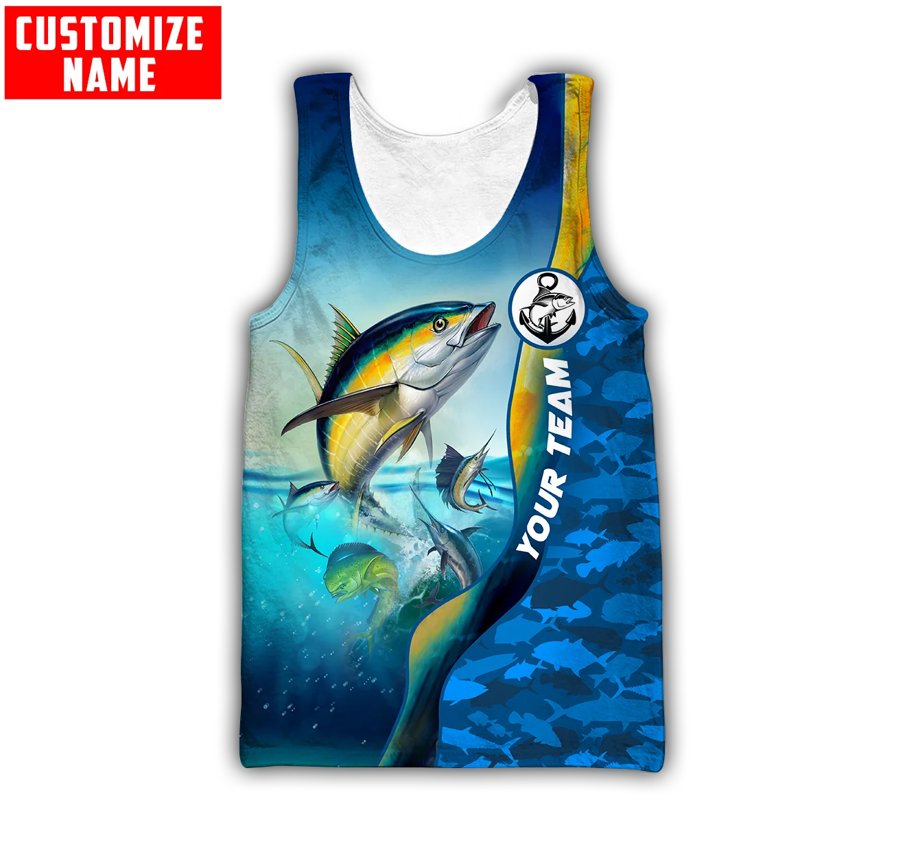 Custom name Mahi mahi fishing  – Fishing Vest recenzja i cena