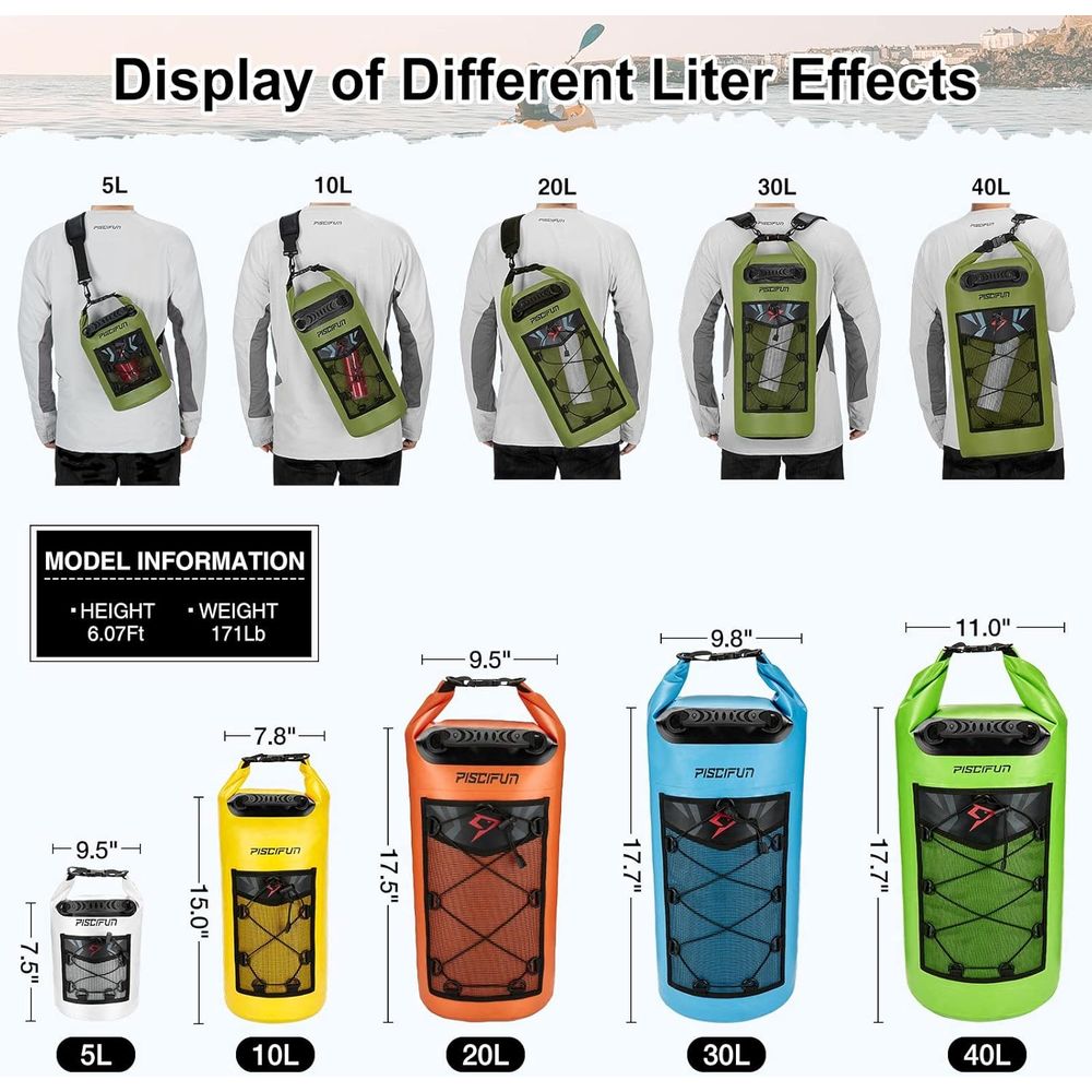 10-40L Waterproof Dry Bags for – Fishing Bag Waterproof recenzja i cena
