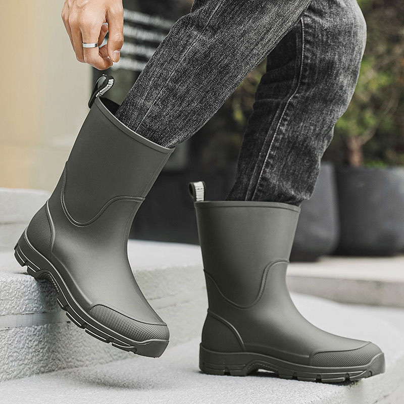 Unisex Rain Boots Fashion Mid- – Fishing Boots recenzja i cena