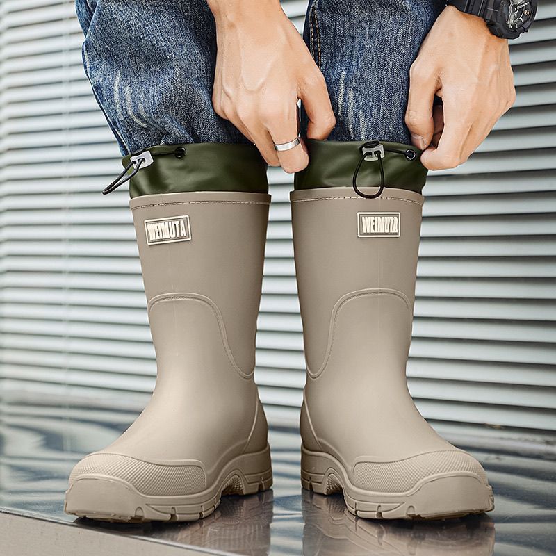 Unisex Rain Boots Fashion Mid- – Fishing Boots recenzja i cena