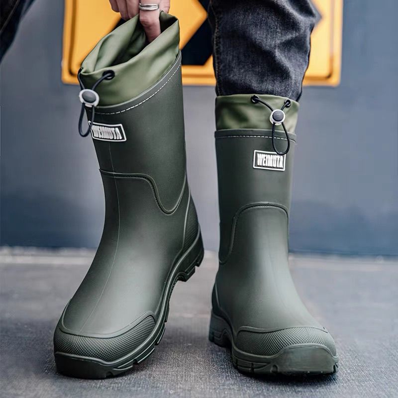 Unisex Rain Boots Fashion Mid- – Fishing Boots recenzja i cena