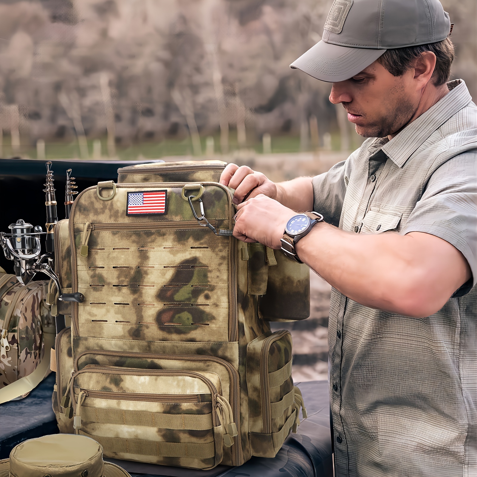 A Spacious 11.89gal Fishing Ba – Fishing Backpack recenzja i cena