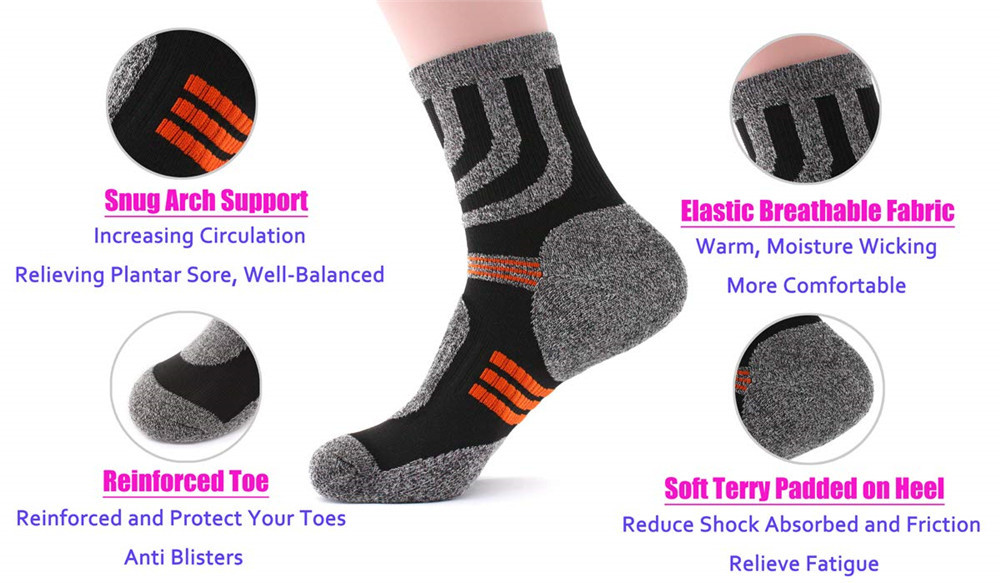 5 Pairs Socks Men Anti Blister – Fishing Socks recenzja i cena