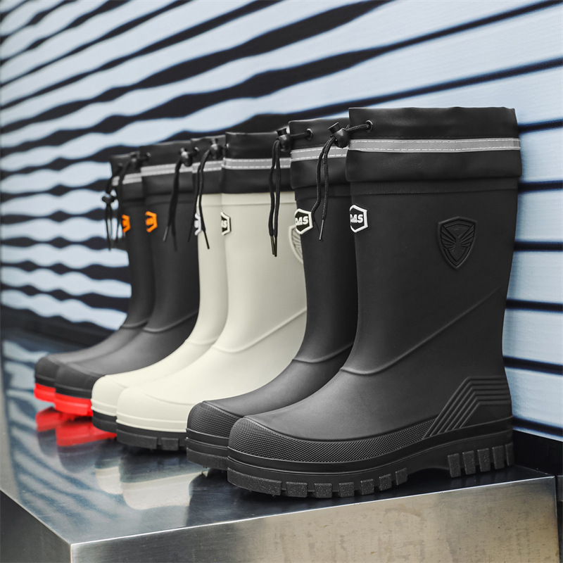 Fashion Men's Rain Boots Mid-C – Fishing Boots recenzja i cena