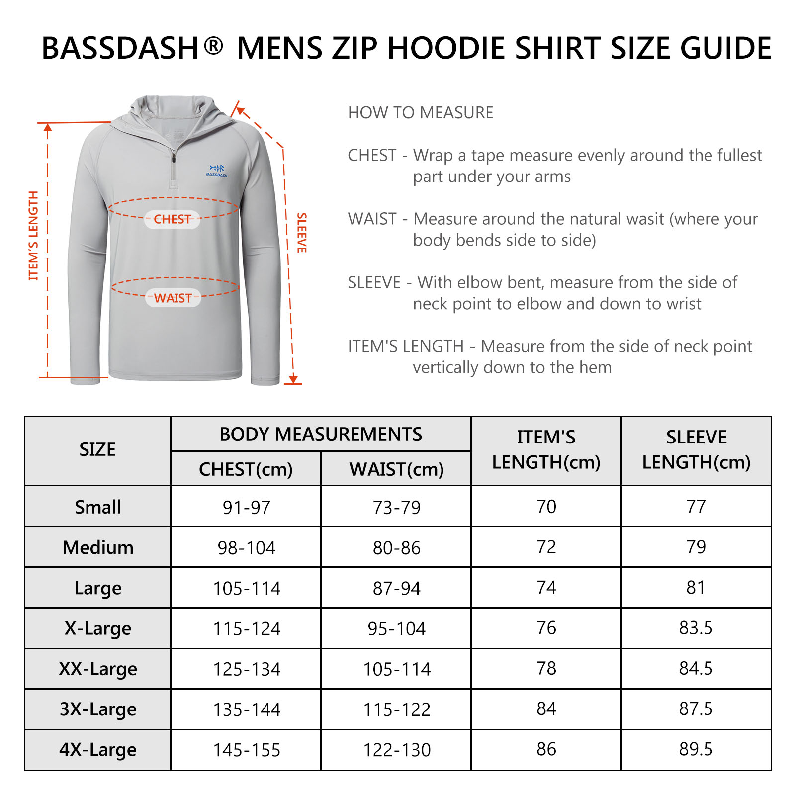 Bassdash Men’s UPF 50+ 1/4 Zip – Fishing Hoodie recenzja i cena