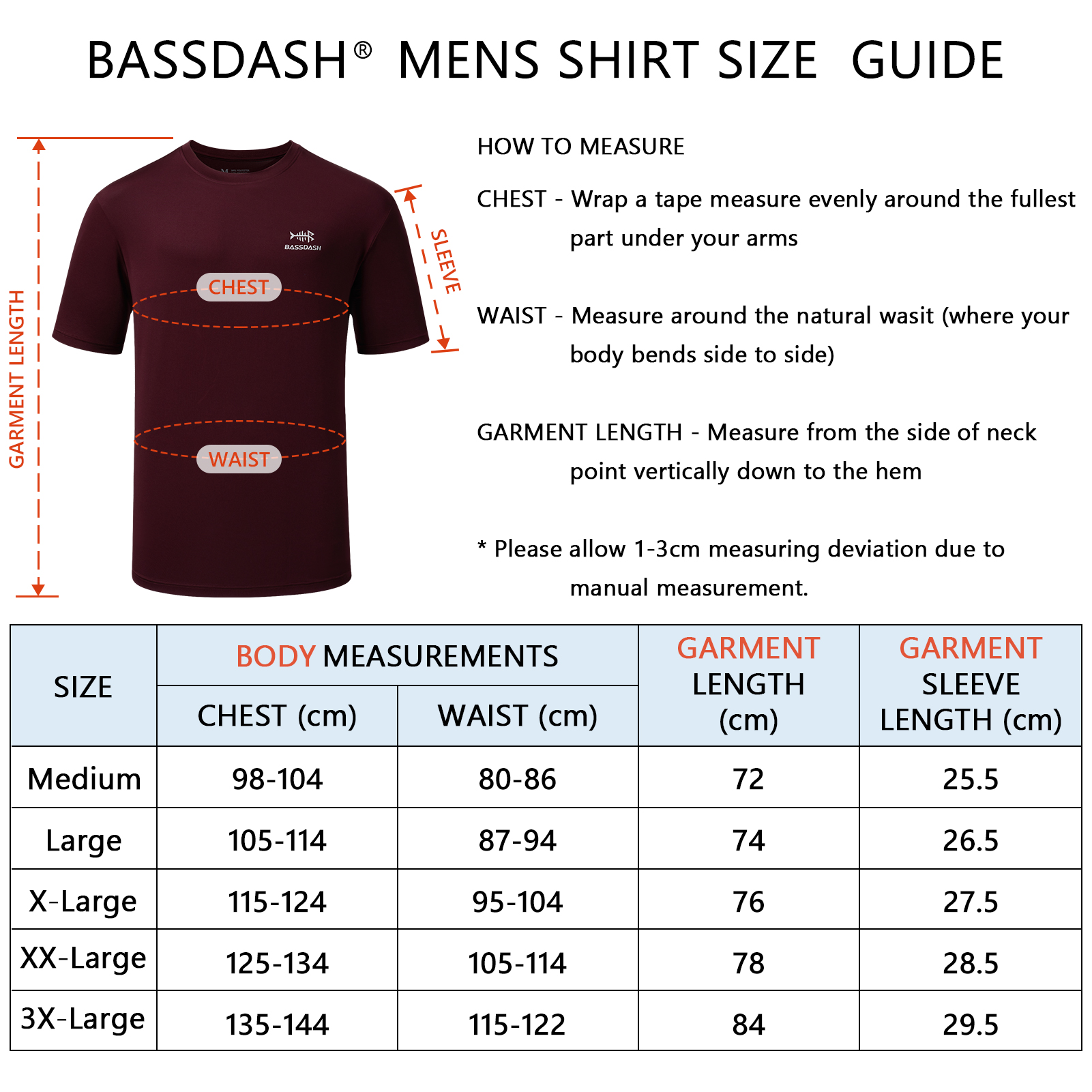 BASSDASH Men’s UPF 50+ Short S – Fishing Shirt Uv Protection recenzja i cena
